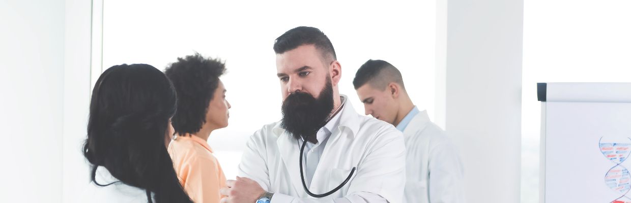A group of doctors talking