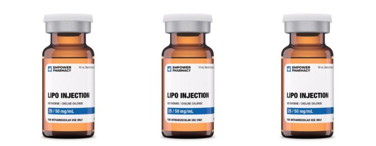 Three lipotropic injections next to each other